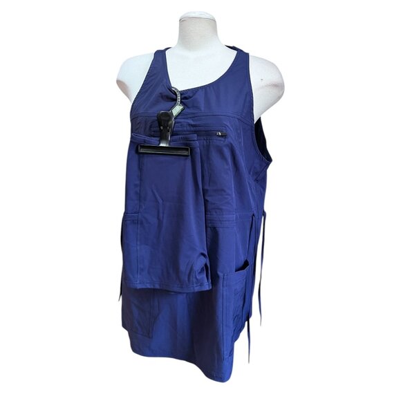 Halara Breezeful Backless Drawstring 2-Piece Active Dress Sz XS Blue Quick Dry - Picture 3 of 16